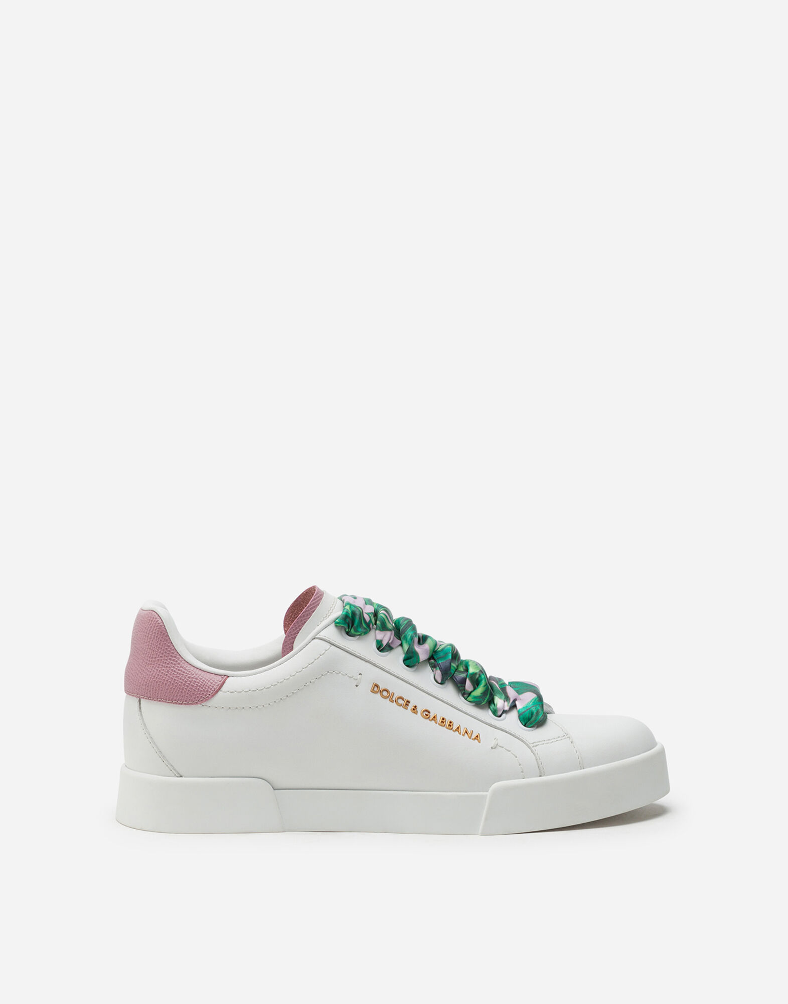 Portofino sneakers in nappa calfskin with lettering and