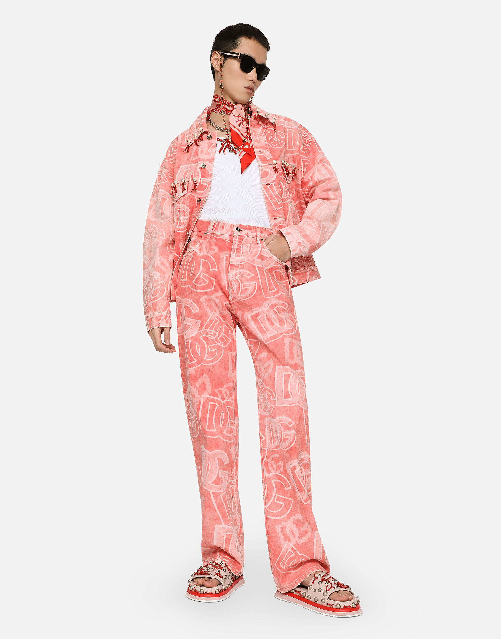 Dolce & Gabbana パンツ マルチカラー Made In Italy マルチカラーのメンズ T-SHIRT M/CORTA GIRO | Dolce&Gabbana®