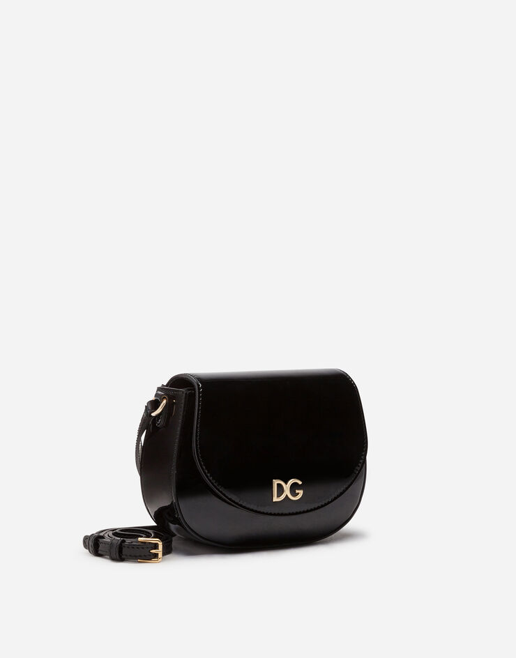 Dolce & Gabbana Patent leather side bag with DG logo Dolce & Gabbana Patent leather side bag with DG logo NERO EB0212A1471