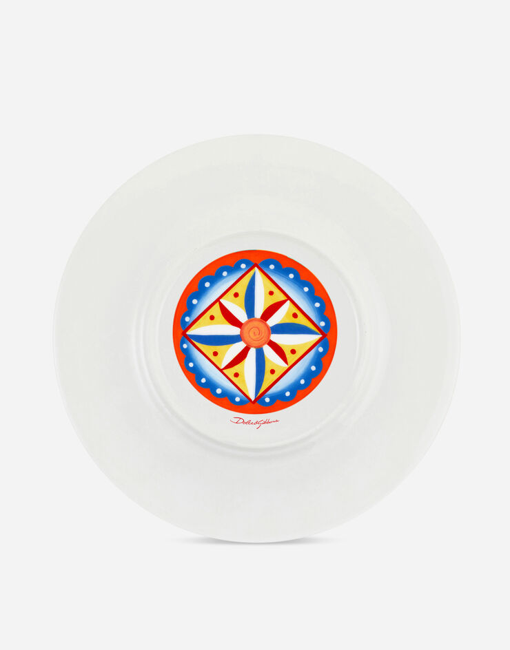 Dolce & Gabbana Assiette de présentation en Porcelaine Fine Multicolore TC0005TCA01