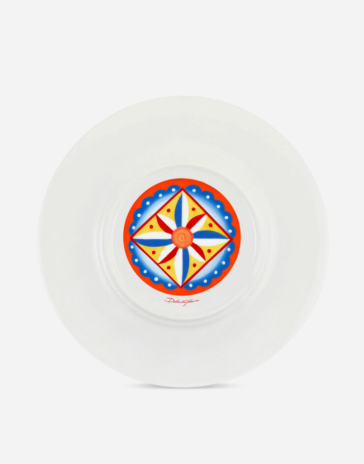 Dolce & Gabbana Charger Plate in Fine Porcelain Multicolor TC0005TCA01
