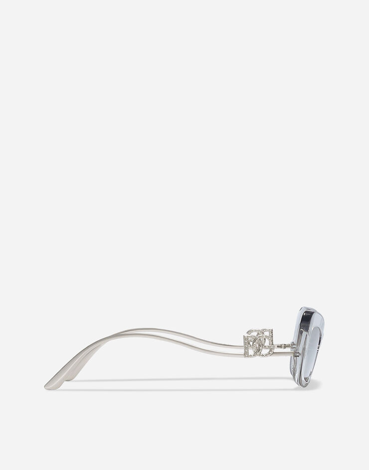 Dolce & Gabbana Sonnenbrille DG Crystal Transparentes Grau VG4467VP16G