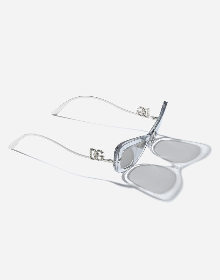 Dolce & Gabbana Sonnenbrille DG Crystal Transparentes Grau VG4467VP16G