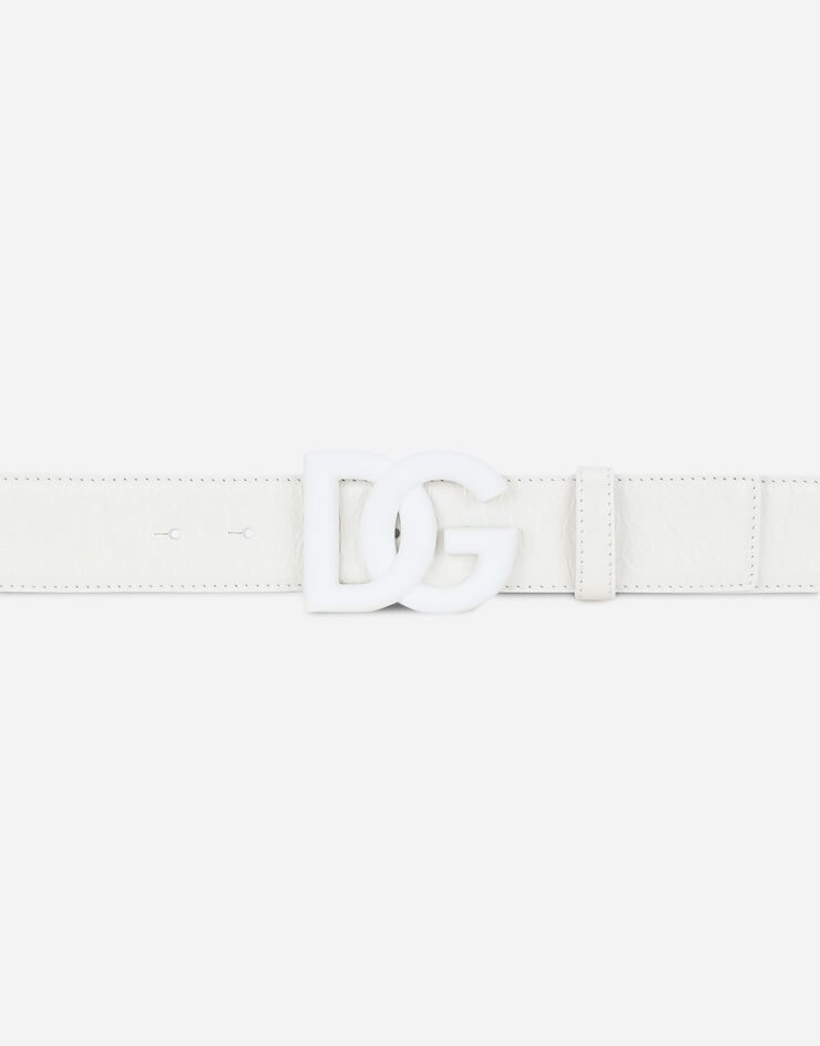 Dolce & Gabbana CINTURA CON PLACCA Bianco BC4646AQ392