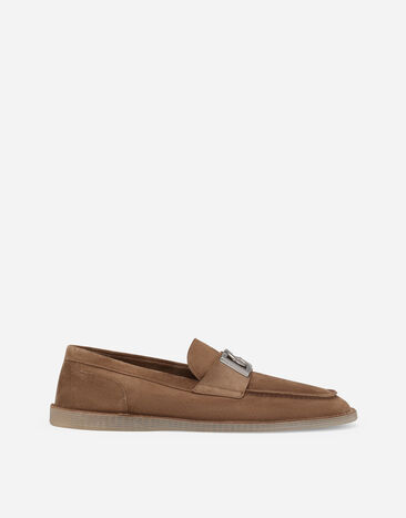 Dolce & Gabbana Suede loafers Black M8C19JONN96