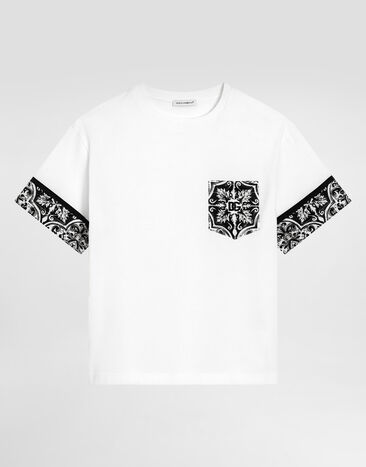 Dolce & Gabbana Majolica-print jersey t-shirt Multicolor L4JTISG7O9G