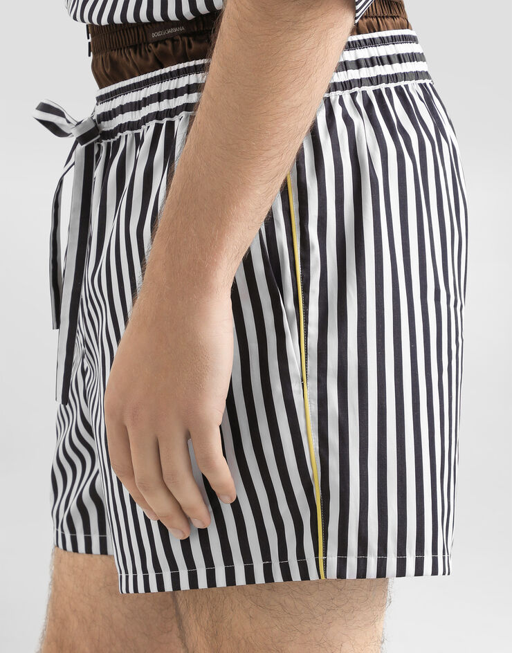 Dolce & Gabbana Striped poplin bermuda shorts Multicolor GP1N7TFR52G