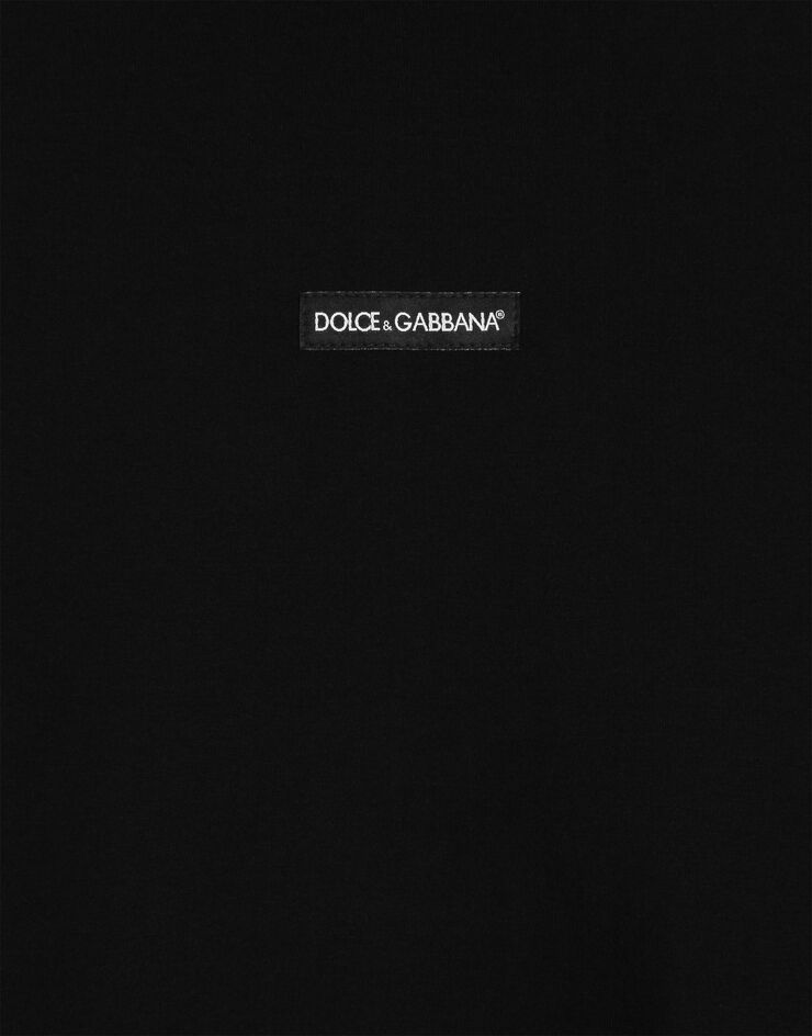 Dolce & Gabbana 티셔츠 코튼 소재 Dolce & Gabbana 티셔츠 코튼 소재 블랙 G8PN9TG7QNP