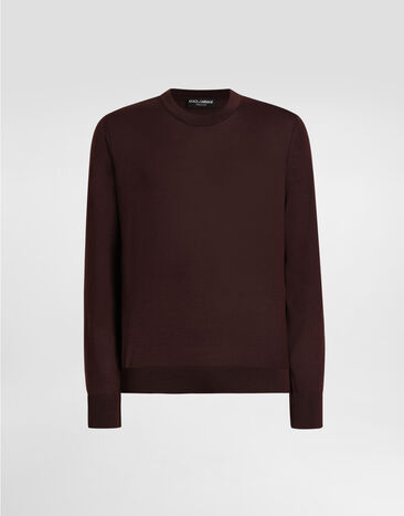 Dolce & Gabbana Pullover aus Kaschmir Burgunderrot GXX02TJBW05