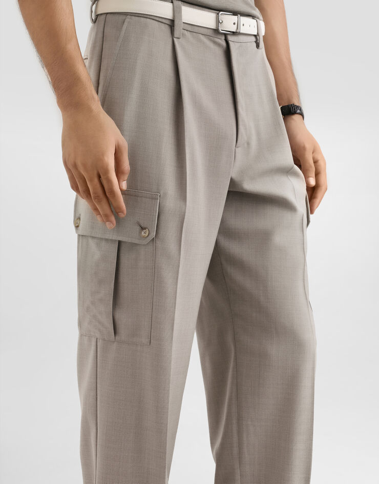 Dolce & Gabbana Wool canvas trousers Dolce & Gabbana Wool canvas trousers Multicolor GP1O0THU2BP