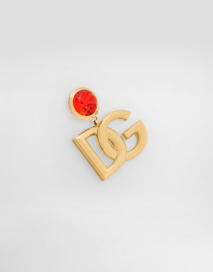 Dolce & Gabbana Clip earrings with logo Orange WER6M1W1111