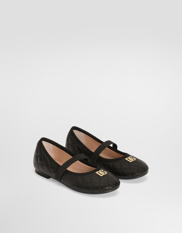 Dolce & Gabbana 芭蕾平底鞋 纳帕皮革 Black D11433A0988