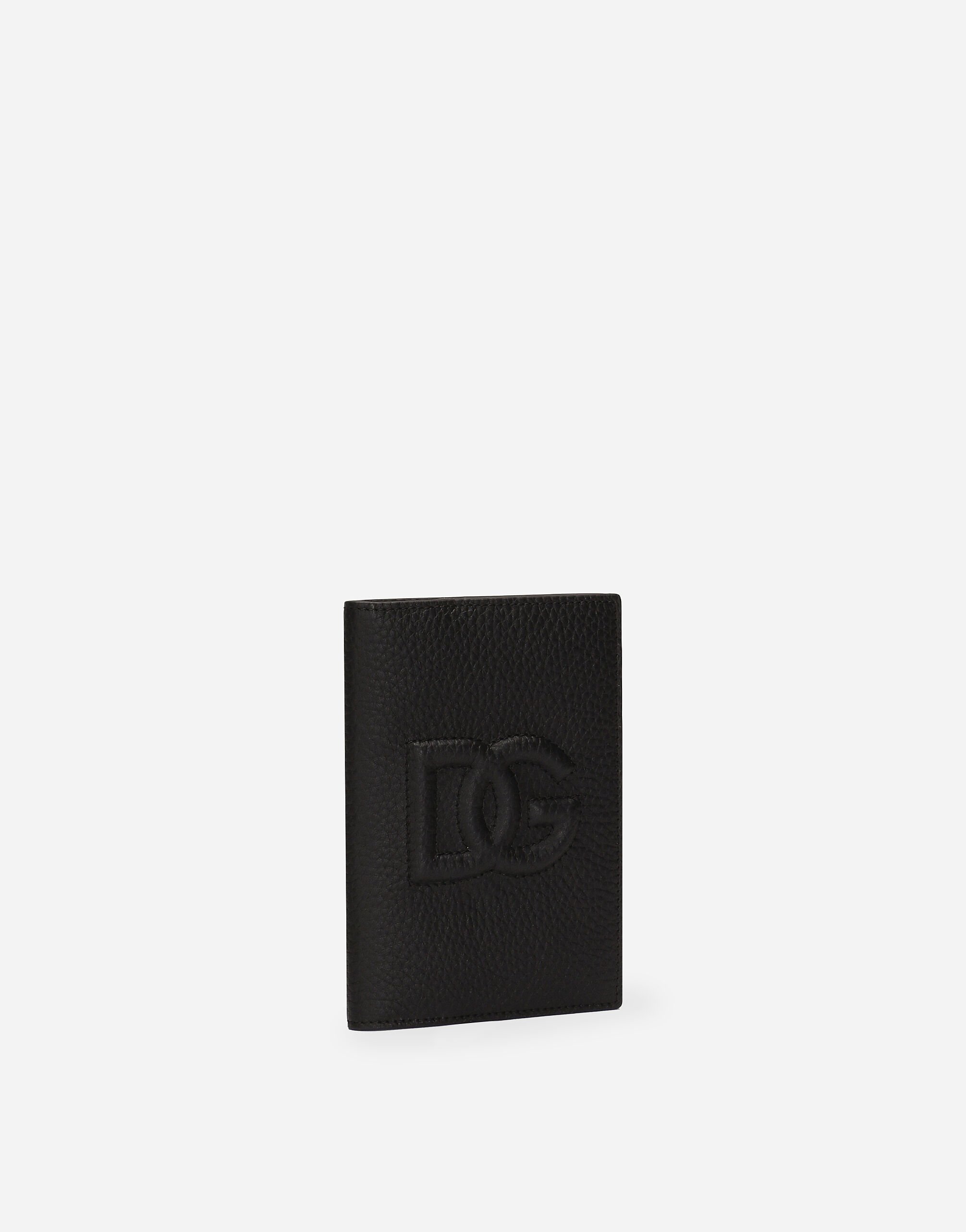 【Dolce & Gabbana】DGロゴ カーフスキン製 パスポートホルダー Bordeauxのウィメンズ DGロゴ カーフスキン パスポートケース
