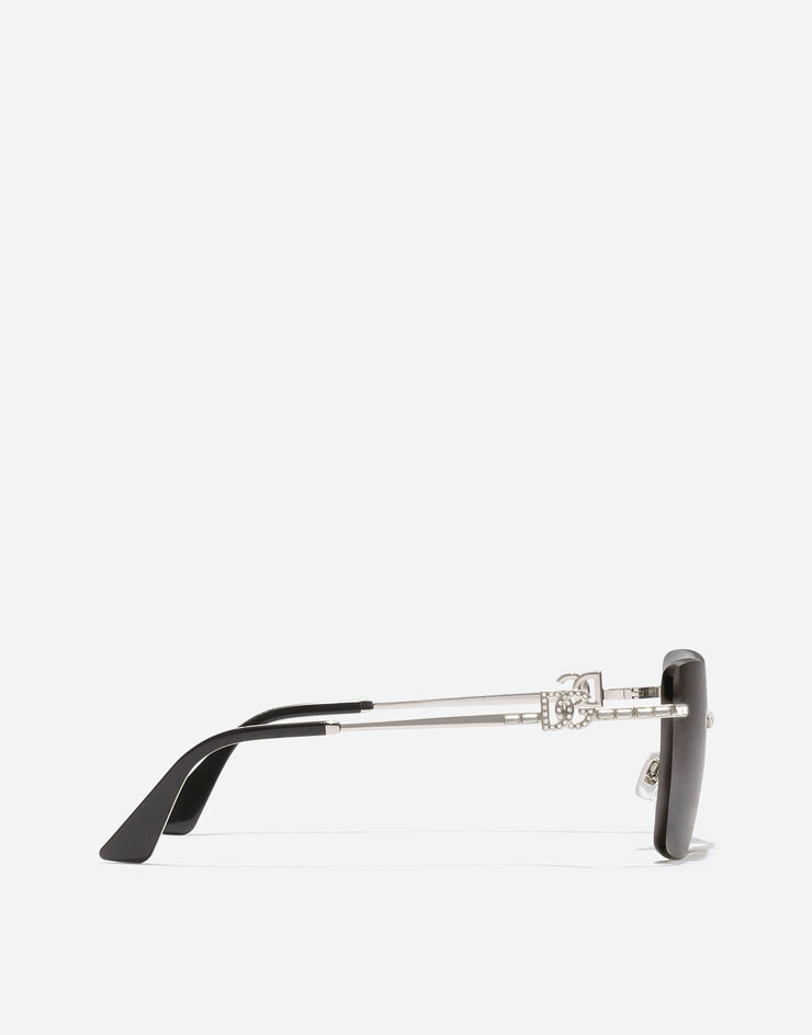 Dolce & Gabbana DG Crystals Sunglasses Dolce & Gabbana DG Crystals Sunglasses Silver VG2332VM58G