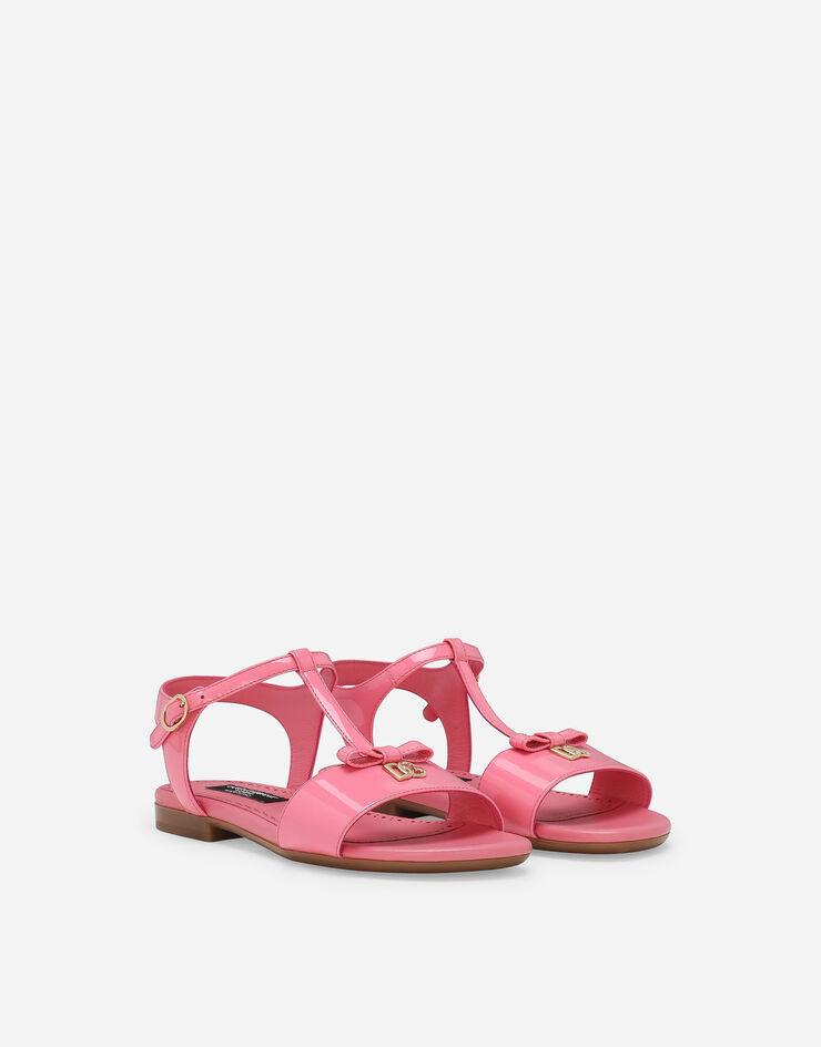 Dolce & Gabbana Patent leather sandals Pink D11155A1328