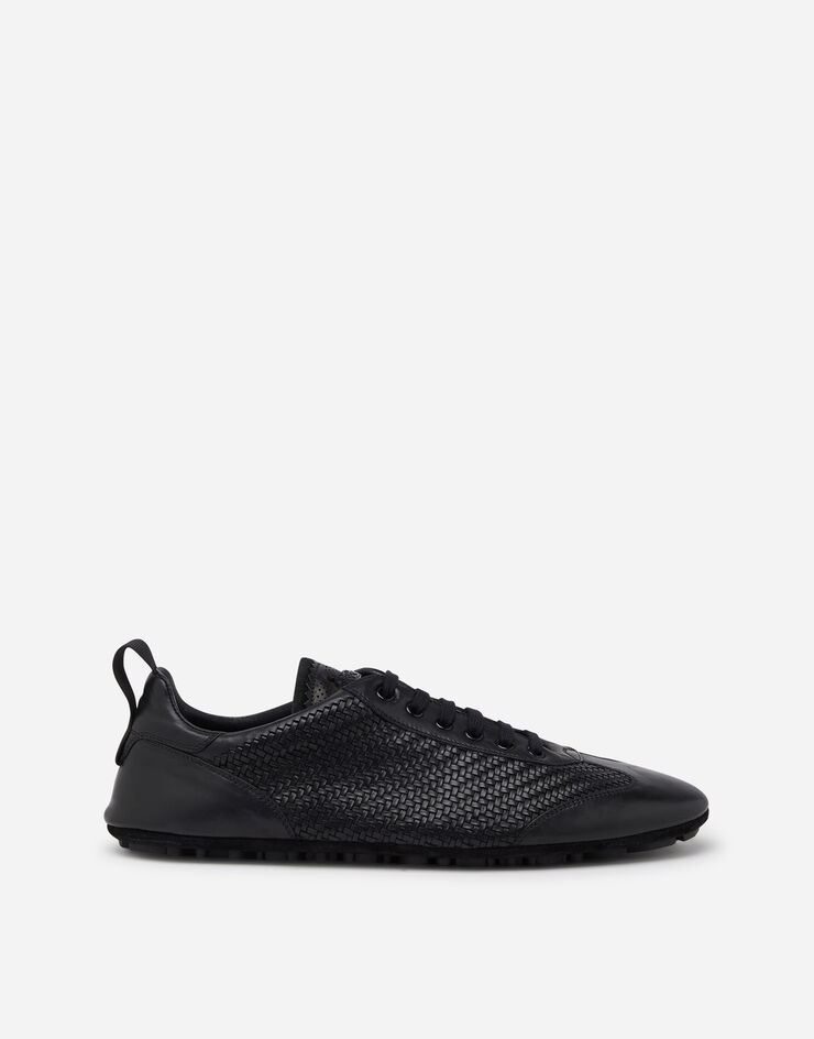 Dolce & Gabbana Braided calfskin francesina NOIR A20116AJ888