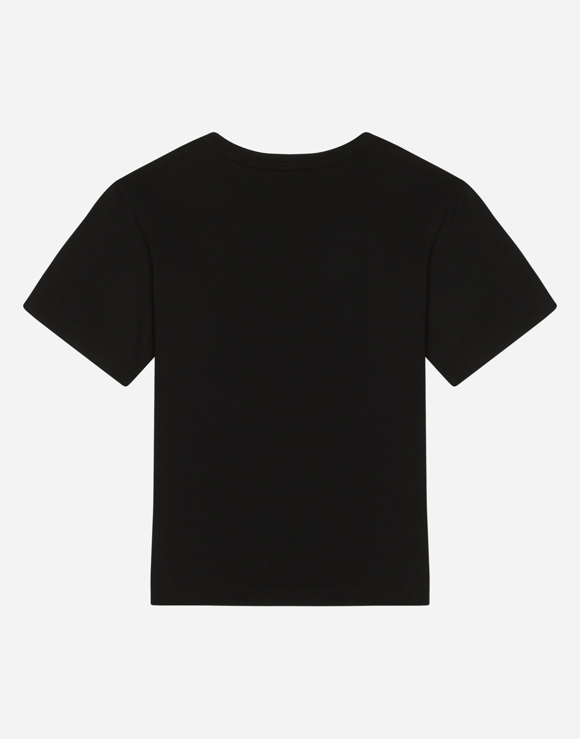 【爆売りセール開催中！】 ブラックのボーイズ Tシャツ ジャージー ロゴプレート トップス
