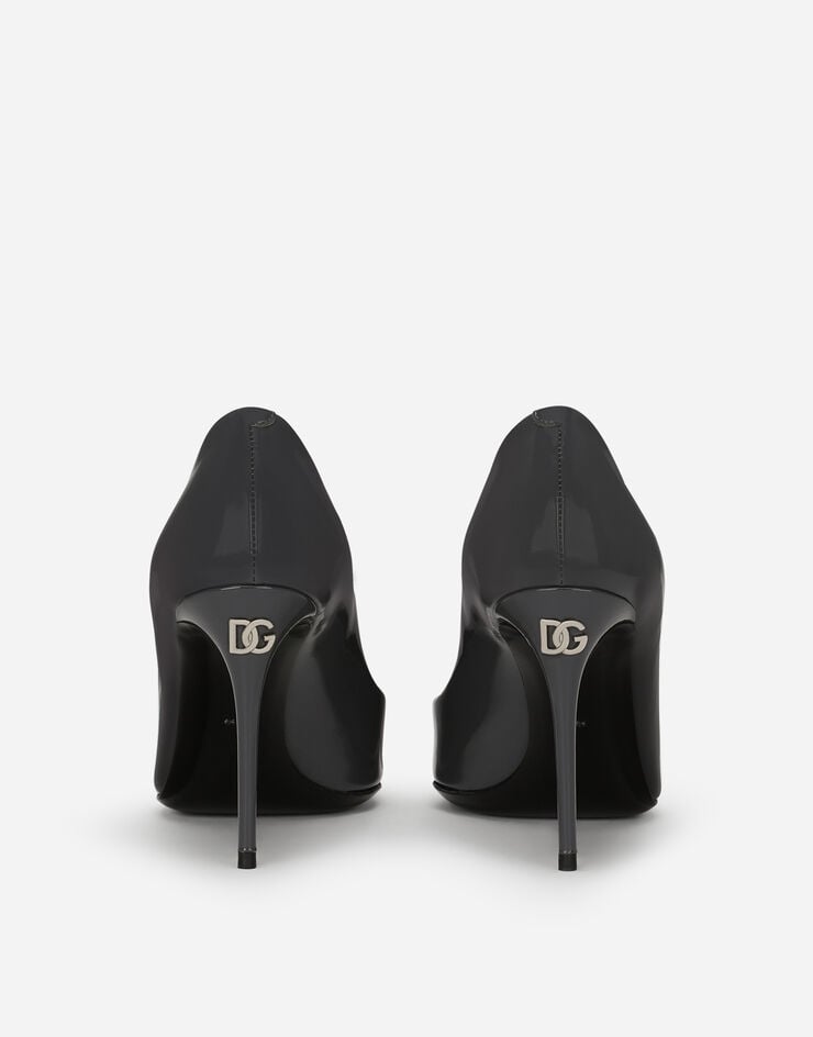 Dolce & Gabbana KIM DOLCE&GABBANA Zapato de salón en piel de becerro brillante Gris CD1746A1037