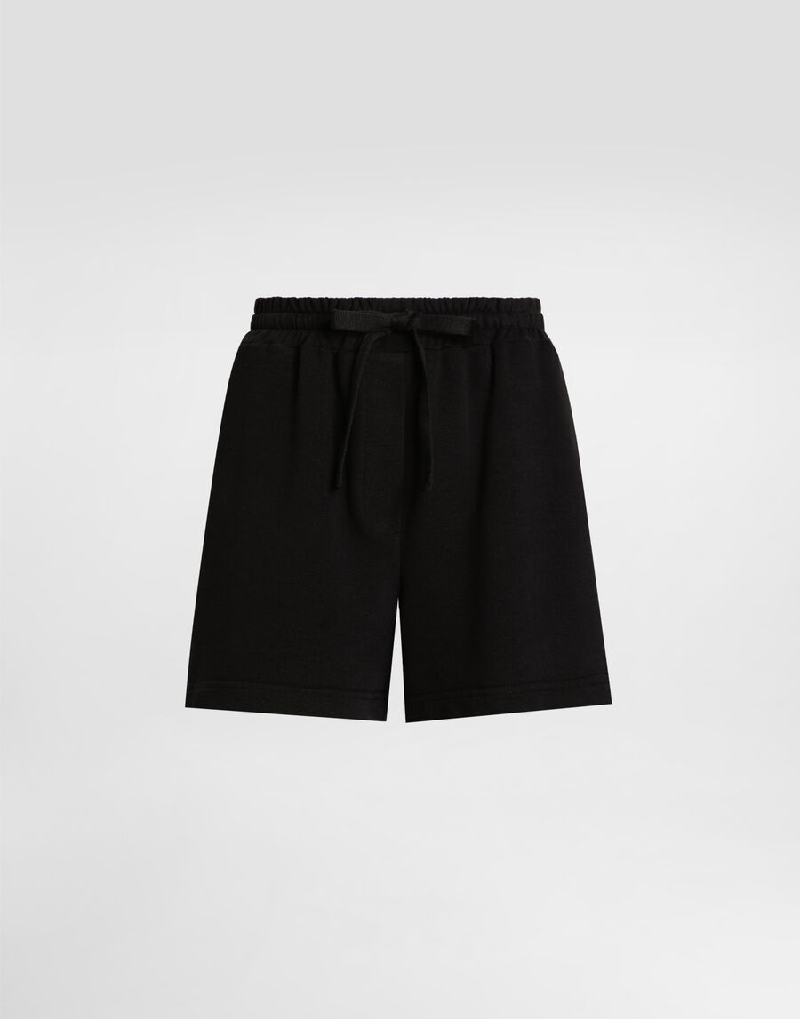 Fleece shorts with DG embroidery