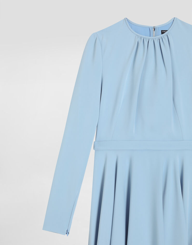 Dolce & Gabbana Abito in cady strutturato Azzurro F60HMTFUIAH