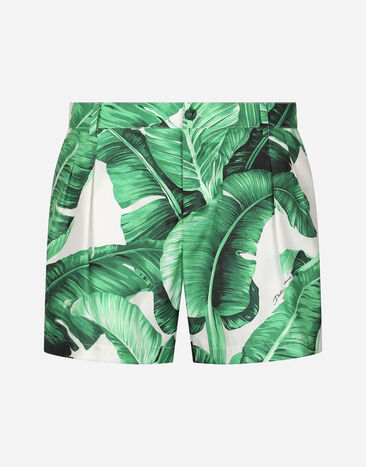 Dolce & Gabbana Swim shorts with banana tree print Print M4A13TISMHF