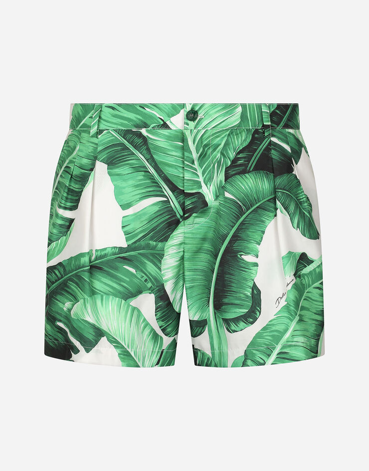 Dolce & Gabbana Короткие пляжные шорты с принтом банановых пальм принт M4E68TISMF5