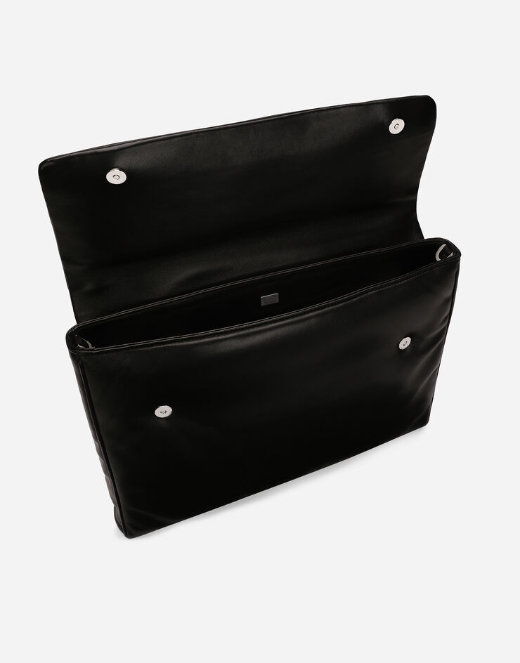 Dolce & Gabbana Sac à main en cuir nappa Noir BM3082AF984