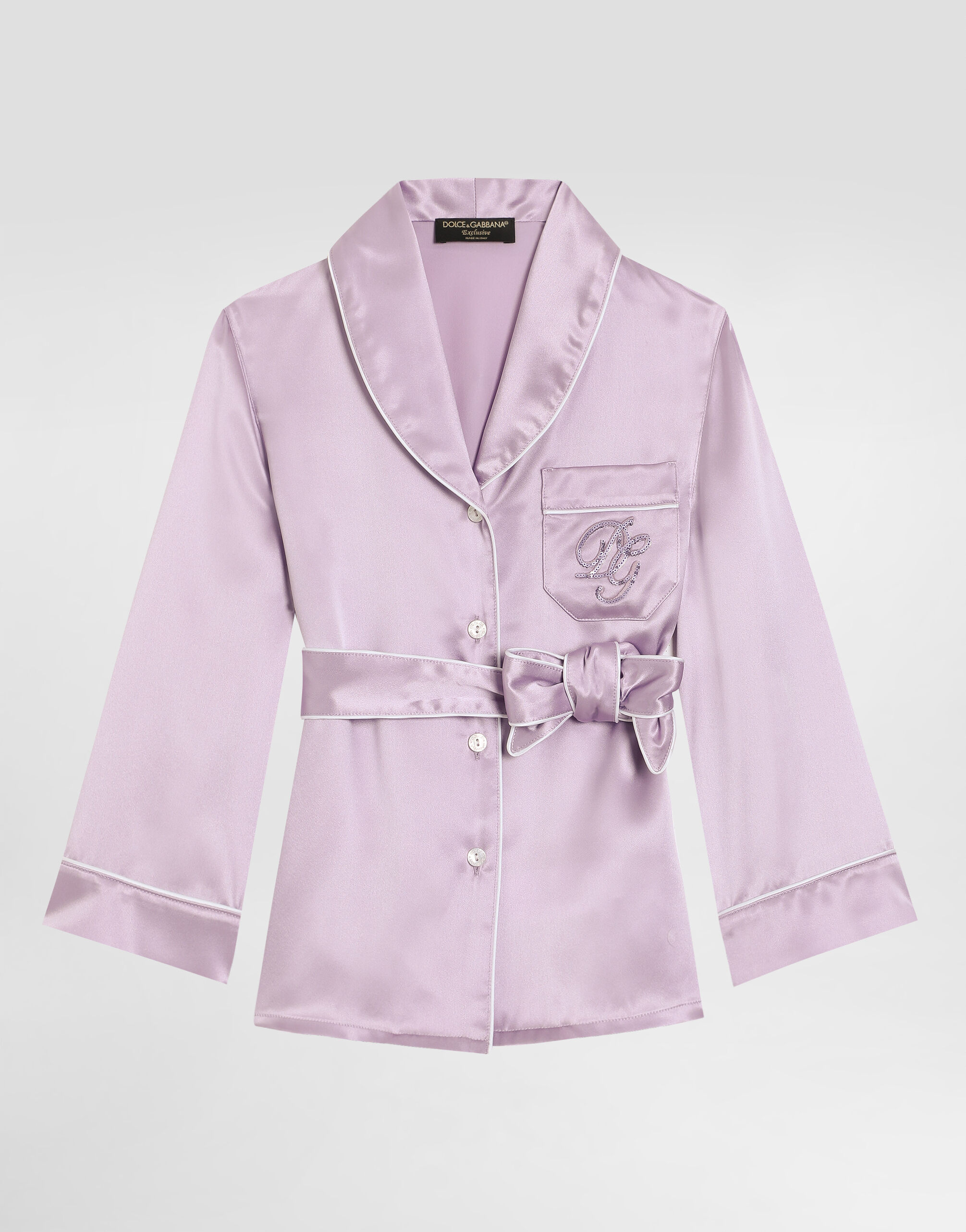 Multicolorのガールズ Pajama shirt with DG logo embroidery