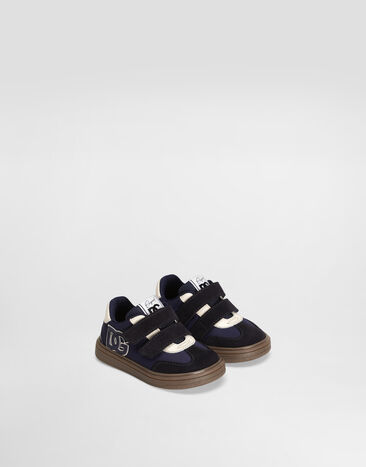 Dolce & Gabbana Leather and nylon DG Original low-top sneakers Blue DN0205A4278