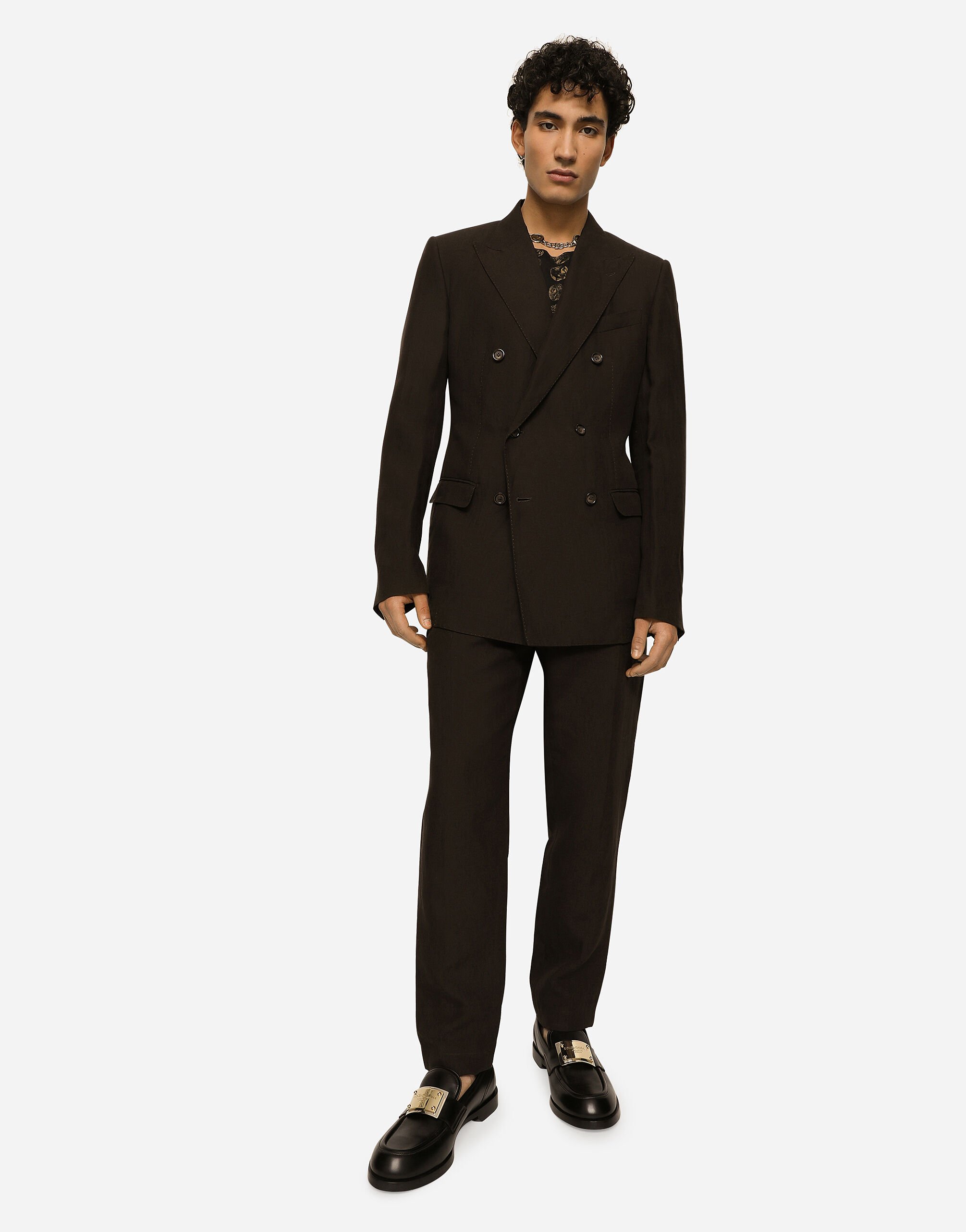 Dolce & Gabbana Elegant Taormina Black Cotton Men's Blazer