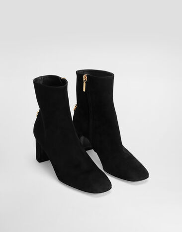 Dolce & Gabbana Suede ankle boot Black CT1092A1275