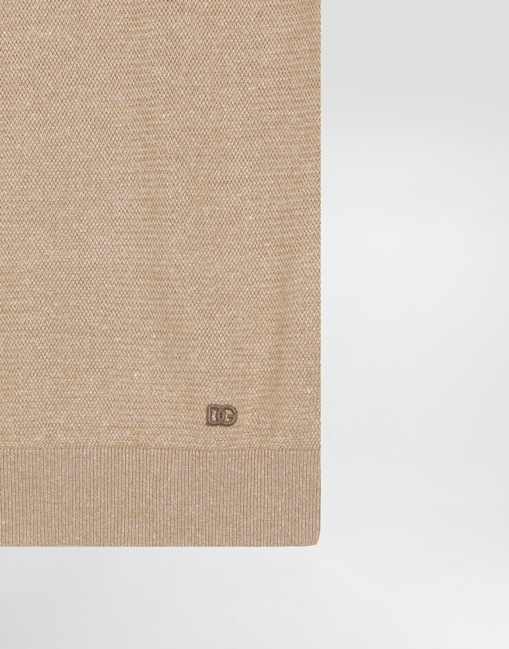 Dolce & Gabbana Linen blend pullover Multicolor GXX03ZJFMZT