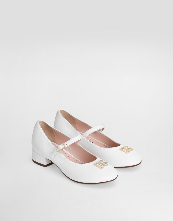 Dolce & Gabbana Nappa leather ballet flats White D11397A1200