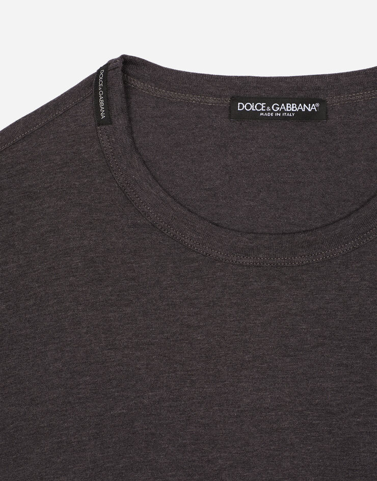 Dolce & Gabbana T-shirt en coton Gris G8JX7TFU7EQ