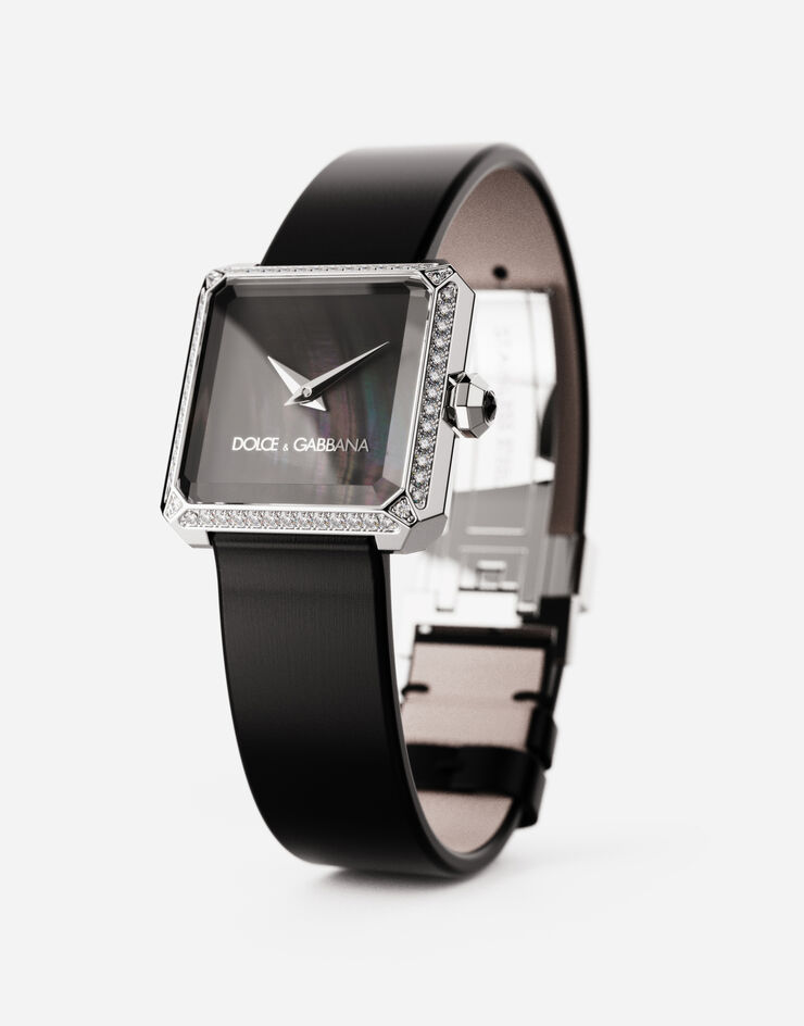 Dolce & Gabbana Sofia steel watch with colorless diamonds ブラック WWJC2SXCMDT