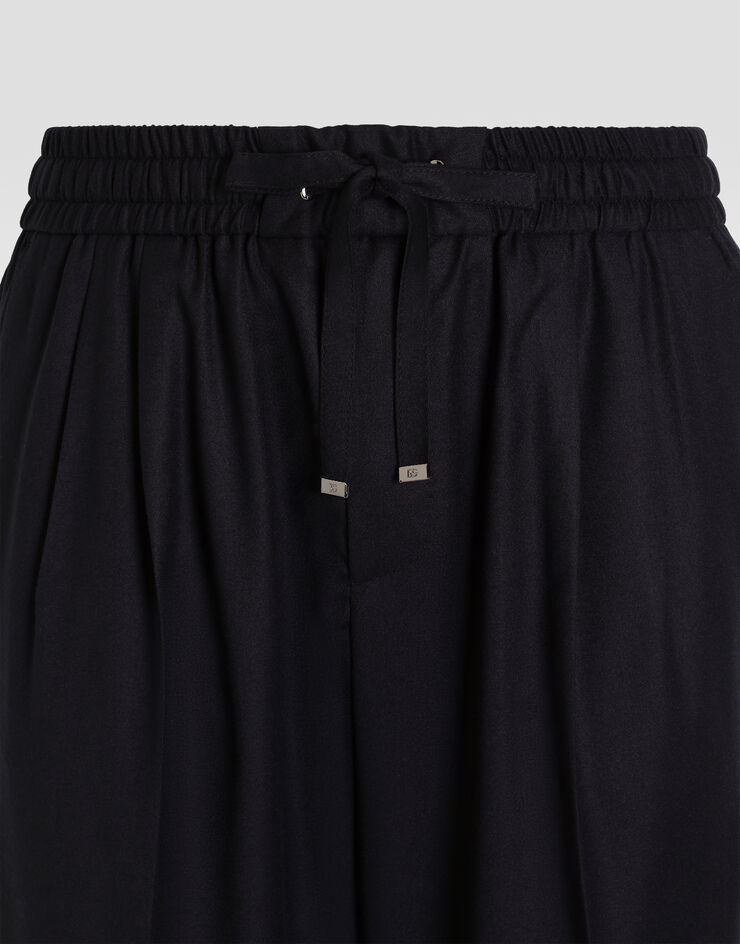 Dolce & Gabbana Flannel jogging trousers Dolce & Gabbana Flannel jogging trousers Blue GP26FTFUBG8