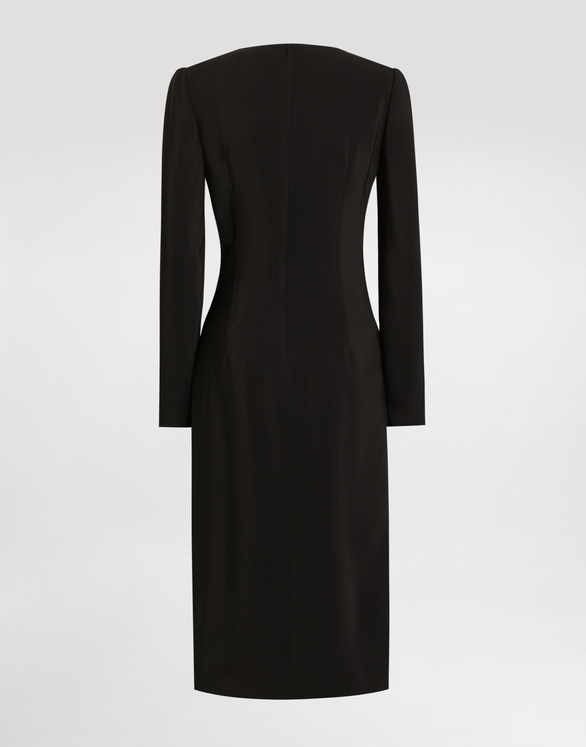 Structured cady dress in Black for Women | Dolce&Gabbana® US