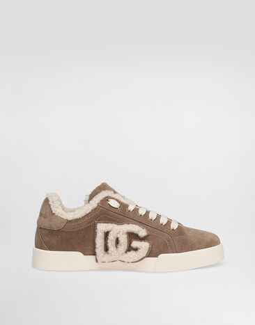 Dolce & Gabbana Portofino light sneakers in calfskin and sheepskin Multicolor CK2374AJ222