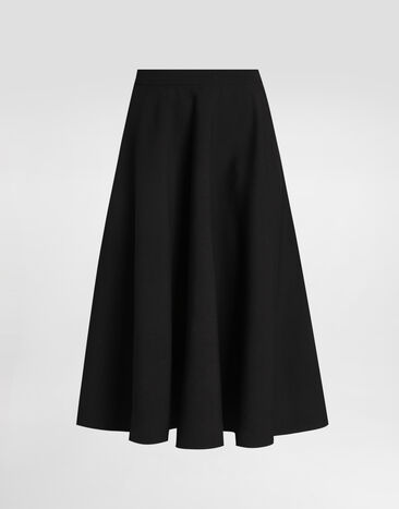 Dolce & Gabbana Wool midi skirt Black F4C02TGDCSX