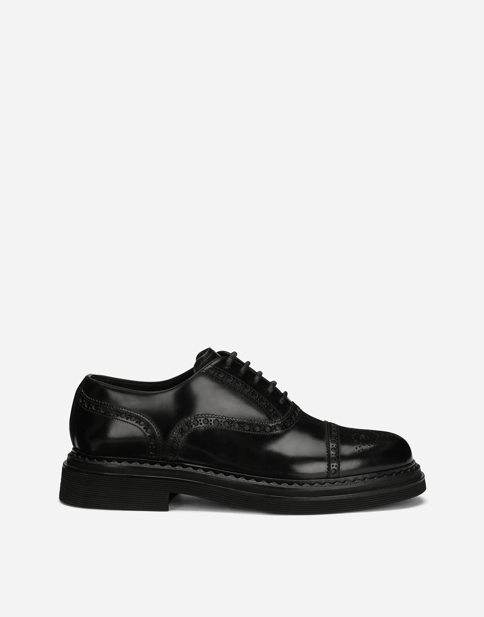 Dolce & Gabbana Brushed calfskin Oxfords Black A10806A1203