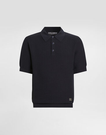 Dolce & Gabbana Cotton polo shirt Dolce & Gabbana Cotton polo shirt Blue GXZ02TJBCGF