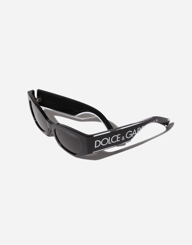 Dolce & Gabbana Sonnenbrille Logo DNA Schwarz VG600KVN187