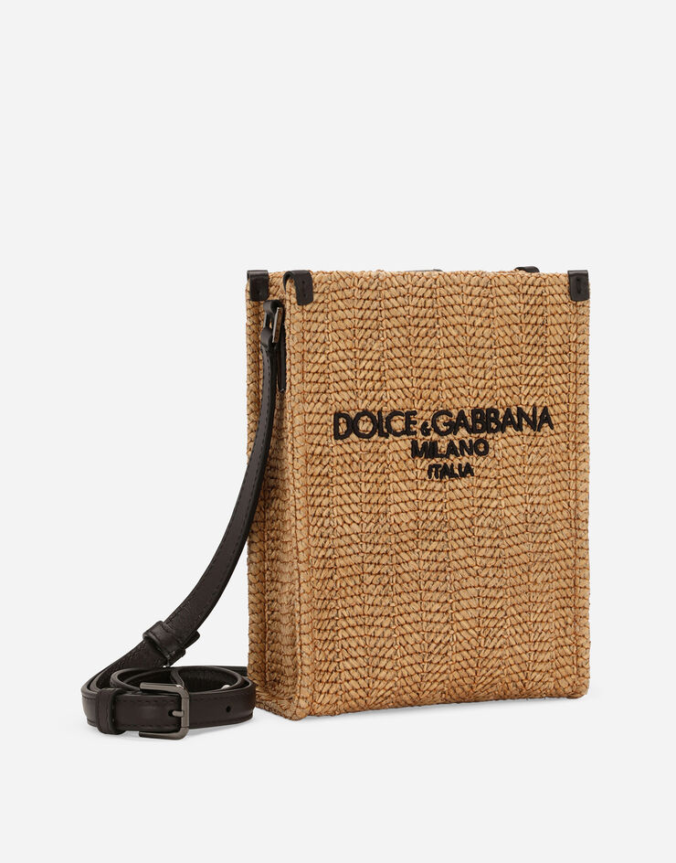 Dolce & Gabbana Bolso shopper pequeño de paja trenzada Beige BM3025AN232
