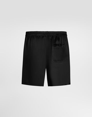 Dolce & Gabbana Silk satin boxer shorts Dolce & Gabbana Silk satin boxer shorts Black M3A12TON0EC