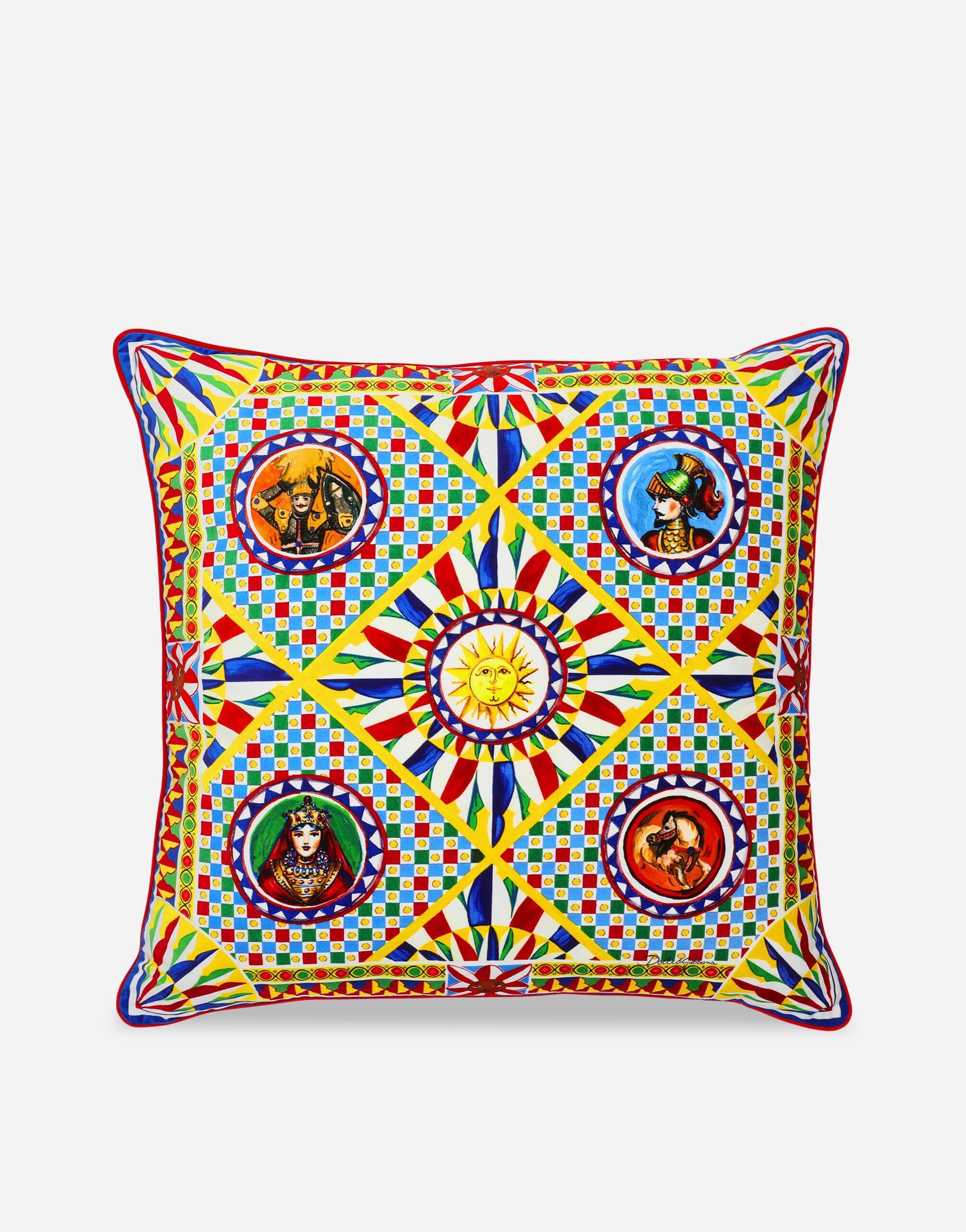 Dolce & Gabbana Velvet Cushion large Multicolor TCE003TCAA2