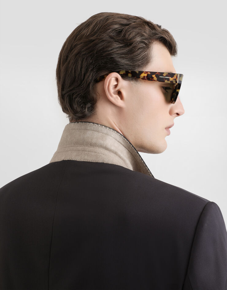 Dolce & Gabbana Single-breasted taormina wool canvas jacket Dolce & Gabbana Single-breasted taormina wool canvas jacket Grey G2WG7TFUBGZ