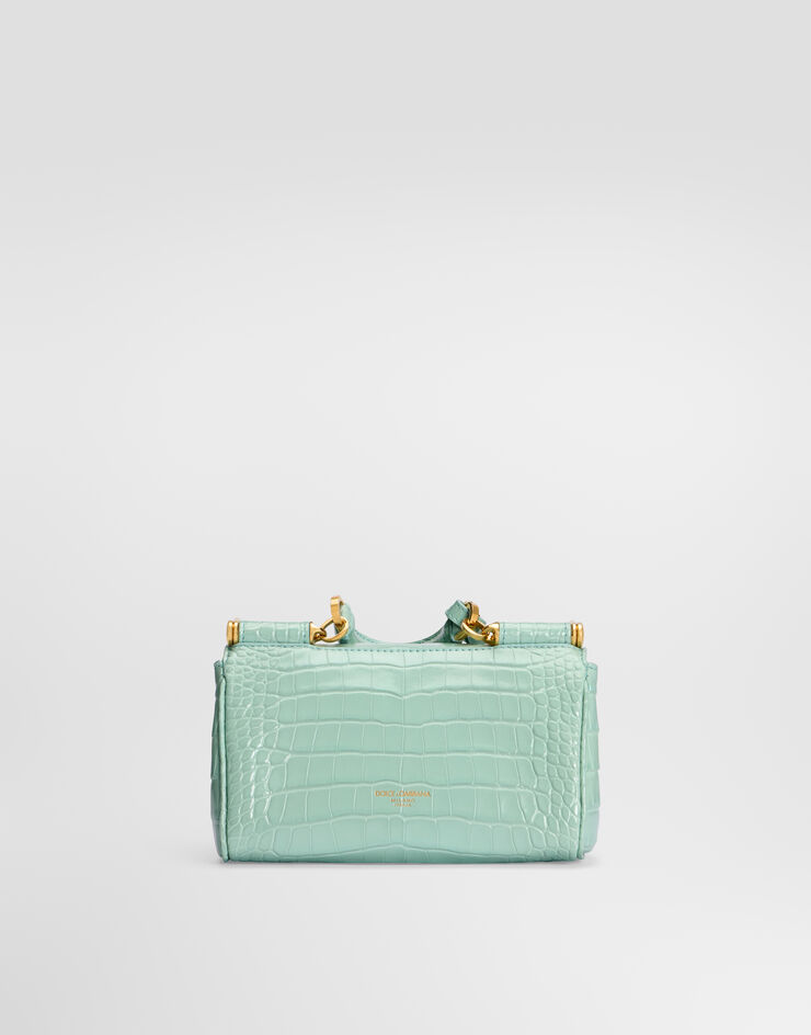 Dolce & Gabbana Mini My Sicily handbag in alligator Azure BB7864B2X47