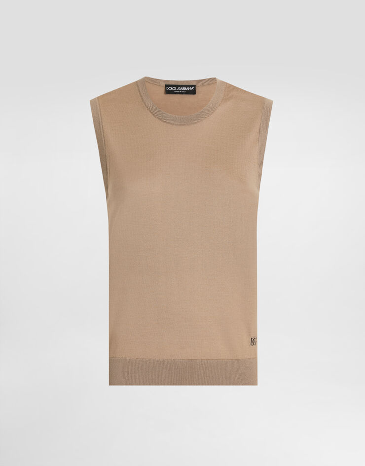 Dolce & Gabbana Pullover in Cashmere Beige FXT63ZJBW0P