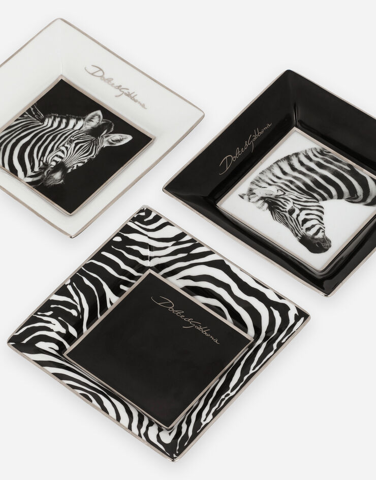 Dolce & Gabbana 자기 장신구 트레이 세트 - 3개 멀티 컬러 TCCS05TCAFS