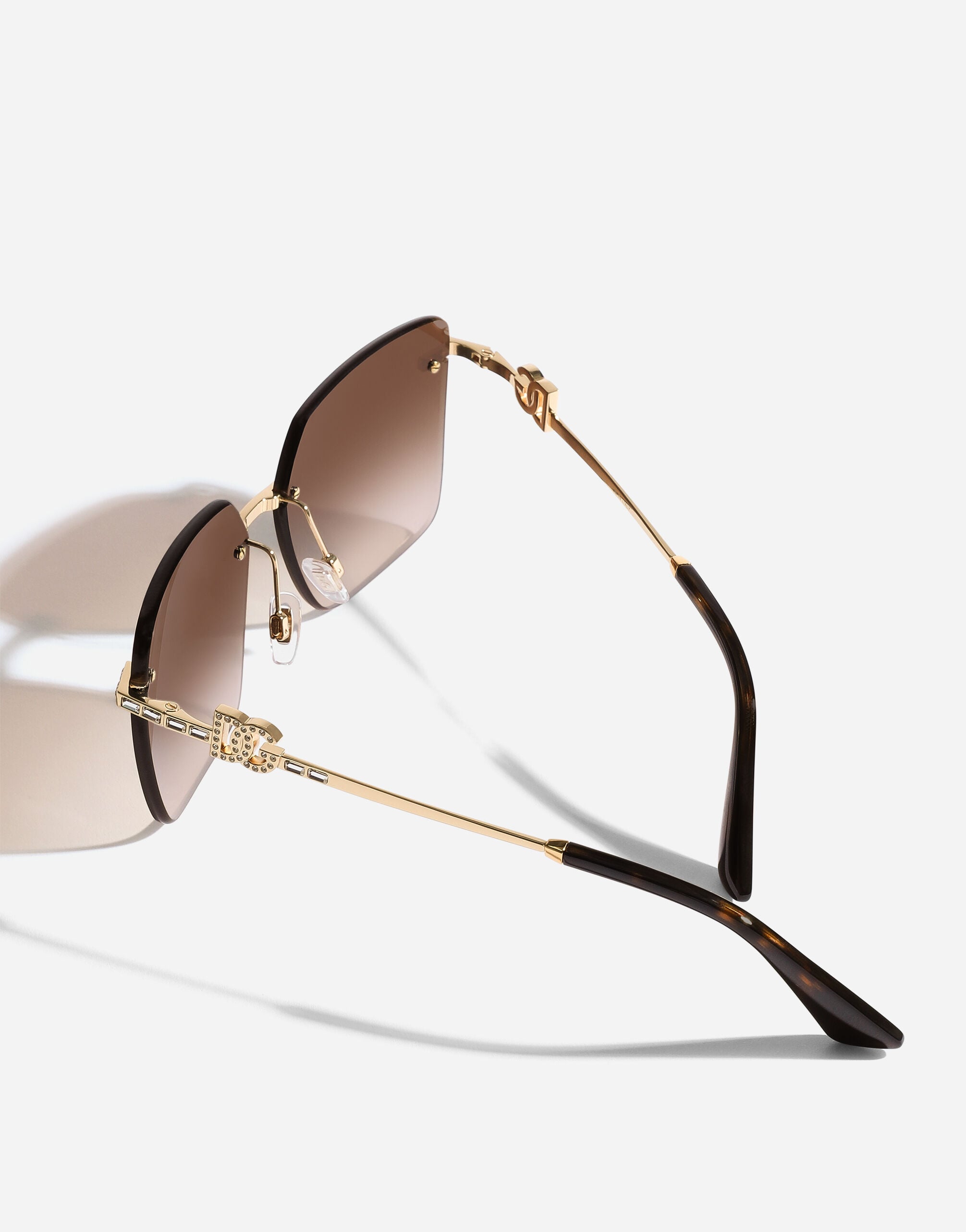 Goldのウィメンズ DG クリスタル サングラス | Dolce&Gabbana®